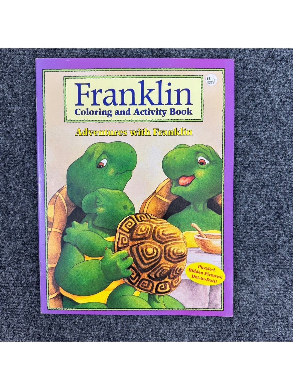 Vintage 2000 Franklin the Turtle Adventures Coloring & Activity Book Unused